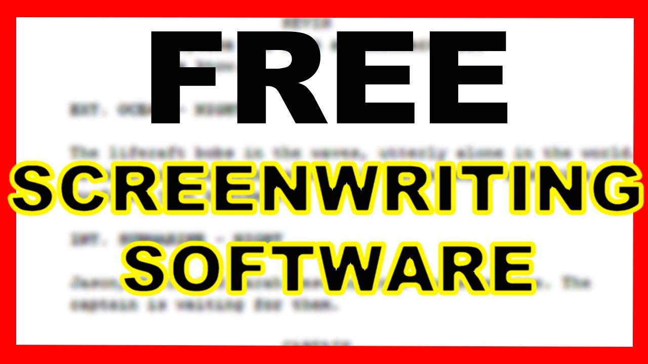 best free screenwriting software
